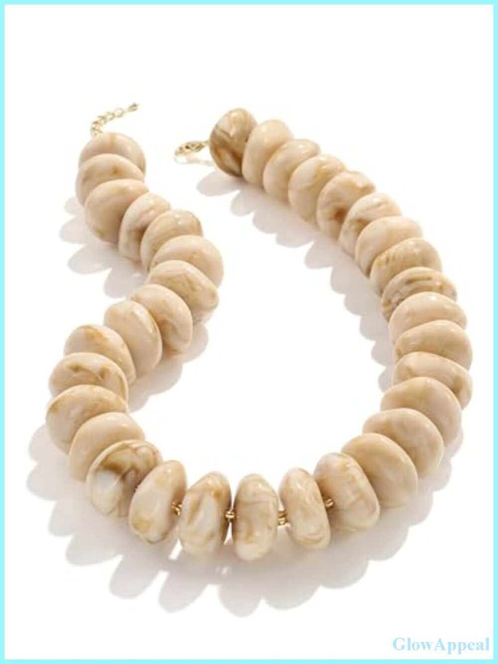 Chunky Acrylic Bead Statement Necklace Large Beaded Choker